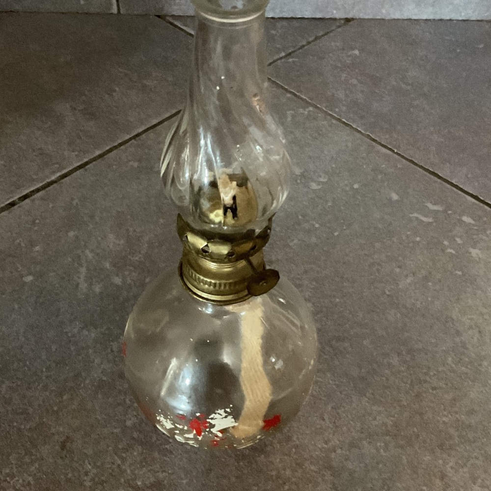 Elegant Glass Lantern with Gold Detailing